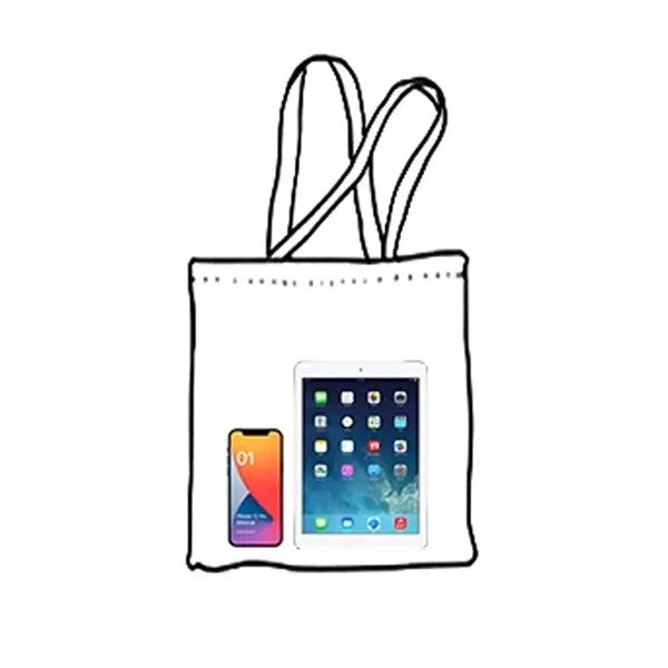 Natural Cotton Tote Bags, Lightweight Cloth Bags