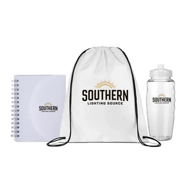 Outdoor Welcome Gift Set with Journal,Bag & Bottle