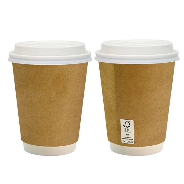 12 oz Full Color Dusky Paper Cup With Lid