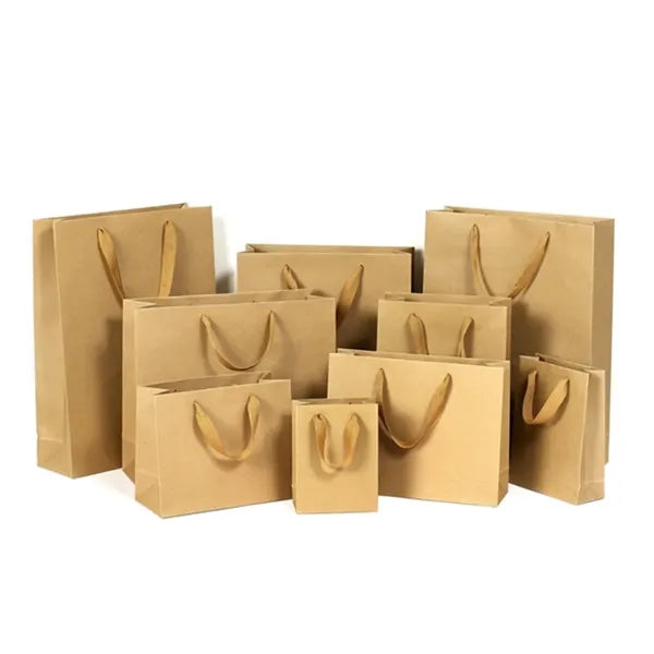 Kraft Paper Shopping Gift Retail Merchandise Bags W/Handles