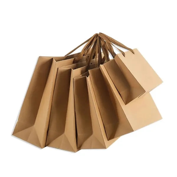 Kraft Paper Shopping Gift Retail Merchandise Bags W/Handles