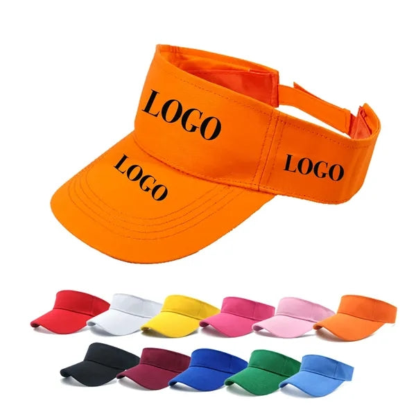 Solid Color Cotton Running Baseball Sports Sun Visor Hat