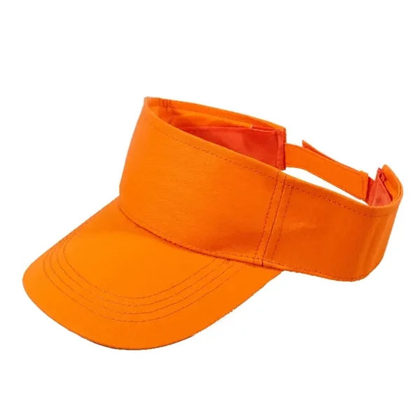 Solid Color Cotton Running Baseball Sports Sun Visor Hat