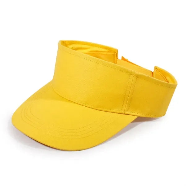 Solid Color Cotton Running Baseball Sports Sun Visor Hat