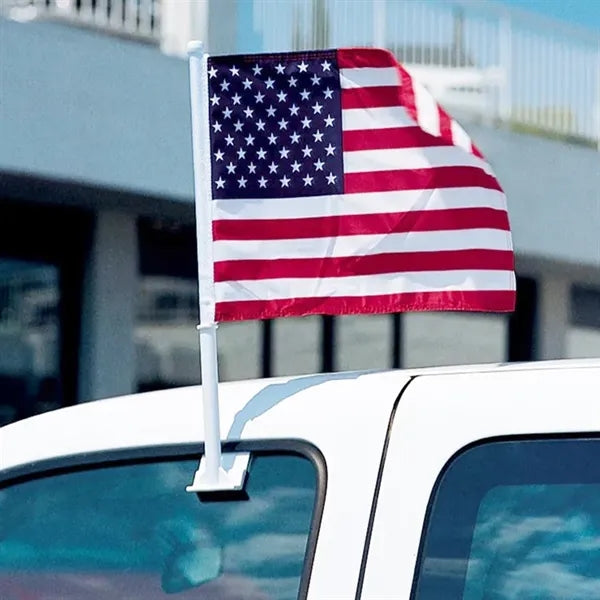 11 3/4"Hx17 3/4"W Full Color Printing Car Flag