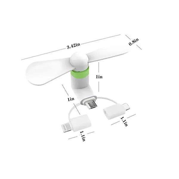 Mini 3-in-1 Cellphone Fan