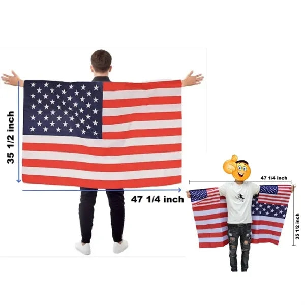 47 1/4"LX35 1/2"W American Cape Body Flag