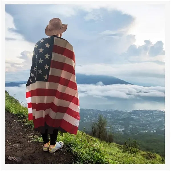 47 1/4"LX35 1/2"W American Cape Body Flag