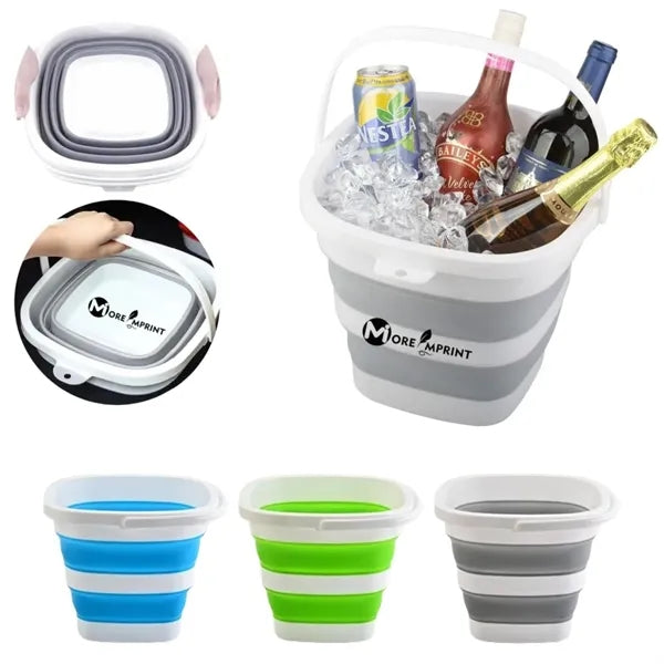 Collapsible Plastic 10L 2.6 Gallon Multipurpose Bucket