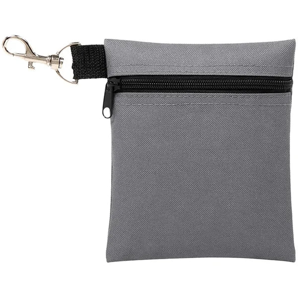 Golf Ball Pouch Zipper Accessory Bag
