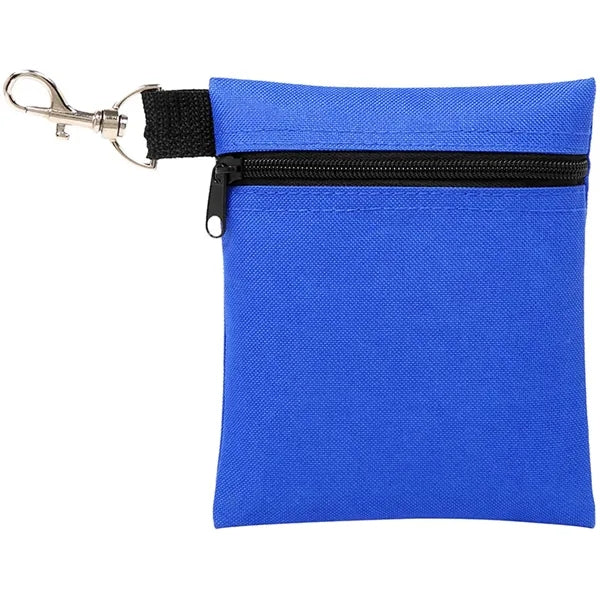 Golf Ball Pouch Zipper Accessory Bag