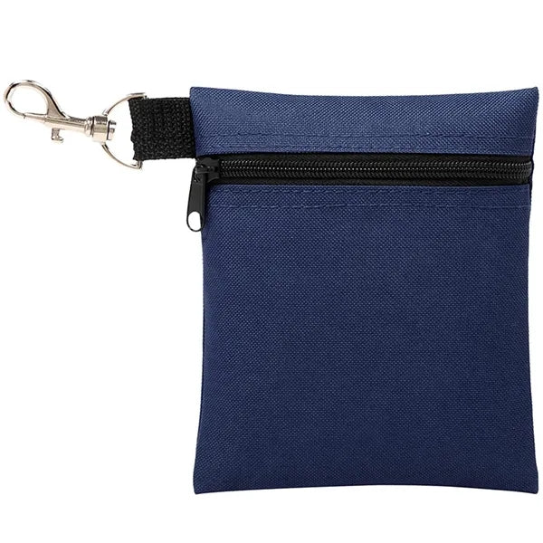 Golf Ball Pouch Zipper Accessory Bag