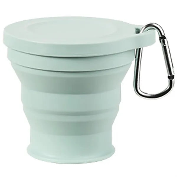 Collapsible Silicone Camping Cup with Lid
