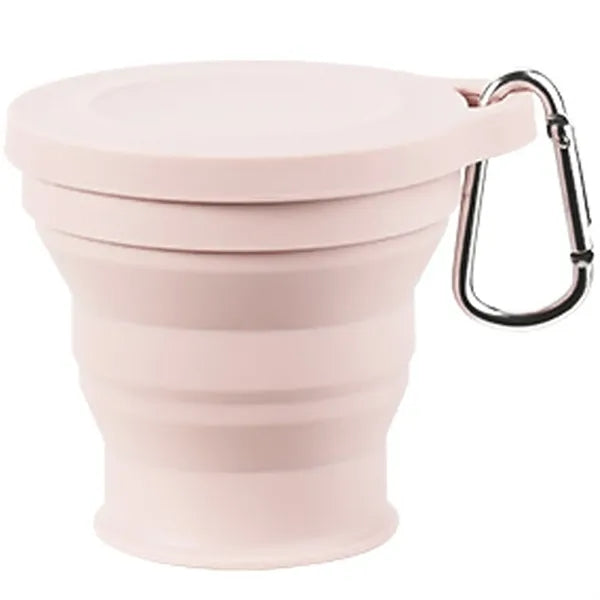 Collapsible Silicone Camping Cup with Lid