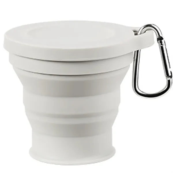 Collapsible Silicone Camping Cup with Lid