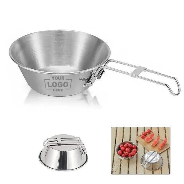 Camping Bowls With Foldable Handle