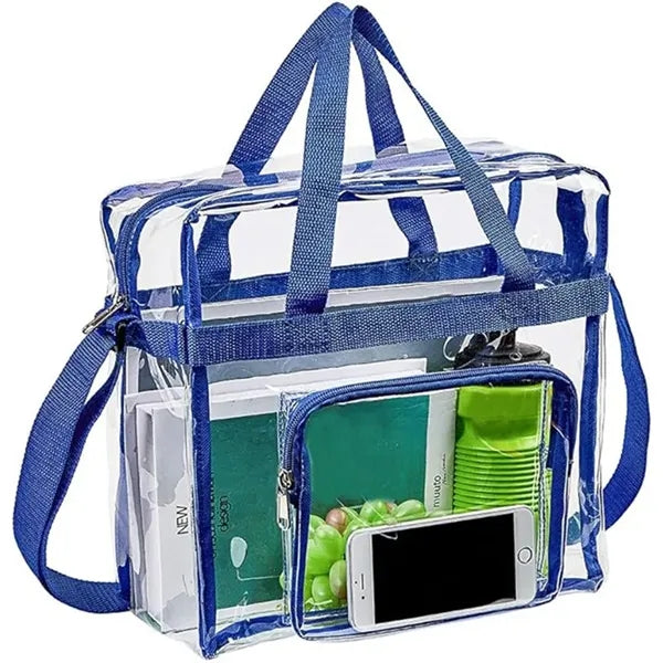 Travel Stadium Clear PVC Tote Bag For Work Sports