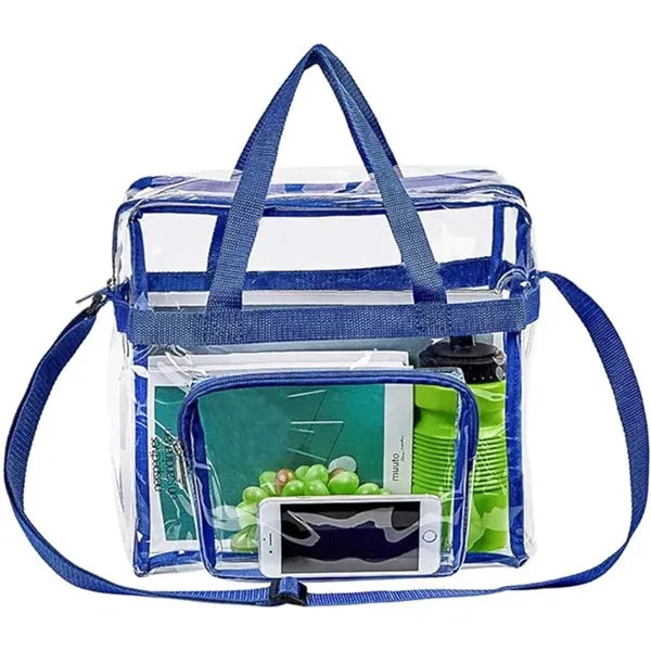 Travel Stadium Clear PVC Tote Bag For Work Sports