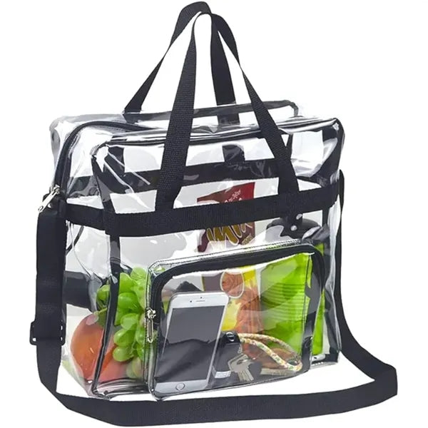 Travel Stadium Clear PVC Tote Bag For Work Sports