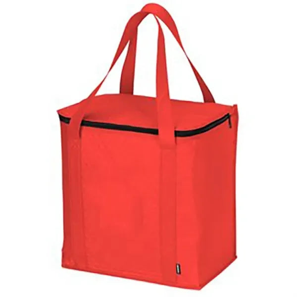 Non-Woven Super Square Insulated Grocery Cooler Tote