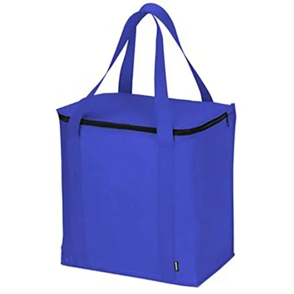 Non-Woven Super Square Insulated Grocery Cooler Tote