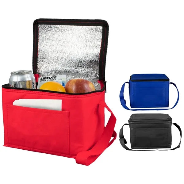 Non-Woven Beverage Insulated Cooler Tote 8" x 6" x 6"