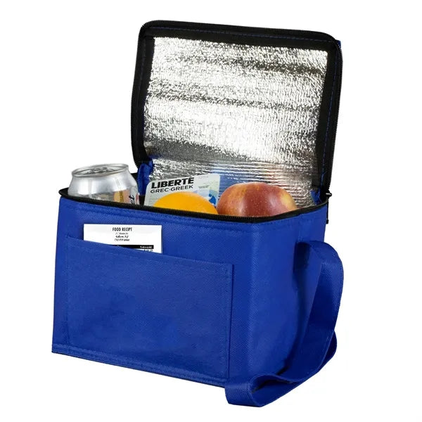 Non-Woven Beverage Insulated Cooler Tote 8" x 6" x 6"