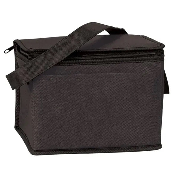 6 Pack Non-Woven Insulated Cooler Bag With Open Pocket