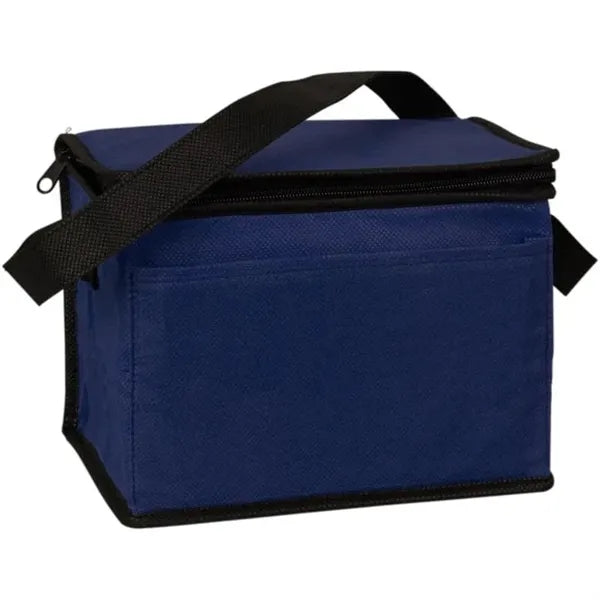 6 Pack Non-Woven Insulated Cooler Bag With Open Pocket