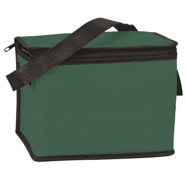 6 Pack Non-Woven Insulated Cooler Bag With Open Pocket