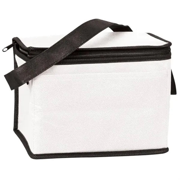 6 Pack Non-Woven Insulated Cooler Bag With Open Pocket