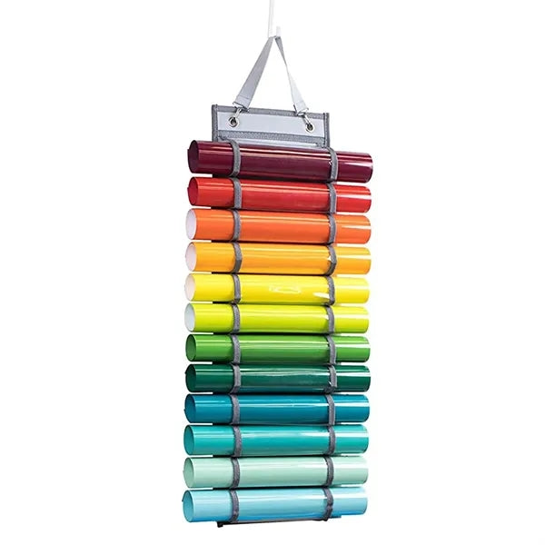 Roll Holder With 12 Compartments Storage Organizer
