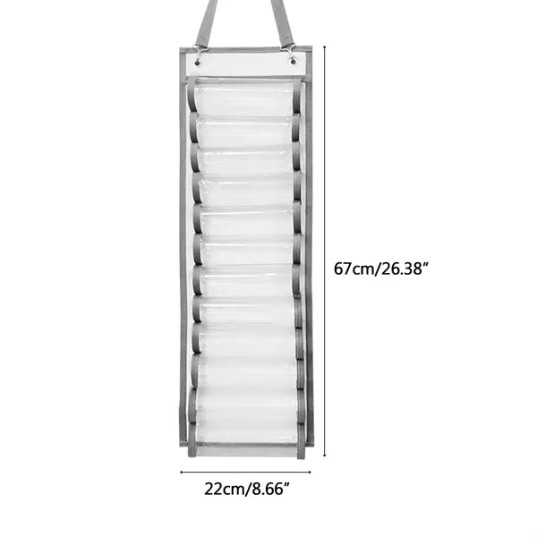 Roll Holder With 12 Compartments Storage Organizer