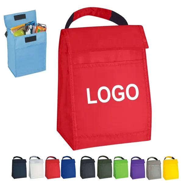 3.5L Polyester PEVA Lining Simple Insulated Lunch Cooler Bag