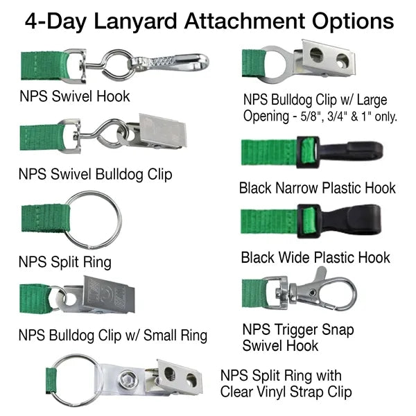 1" Event-Style Custom Dye-Sublimated Lanyard/Mask Holder