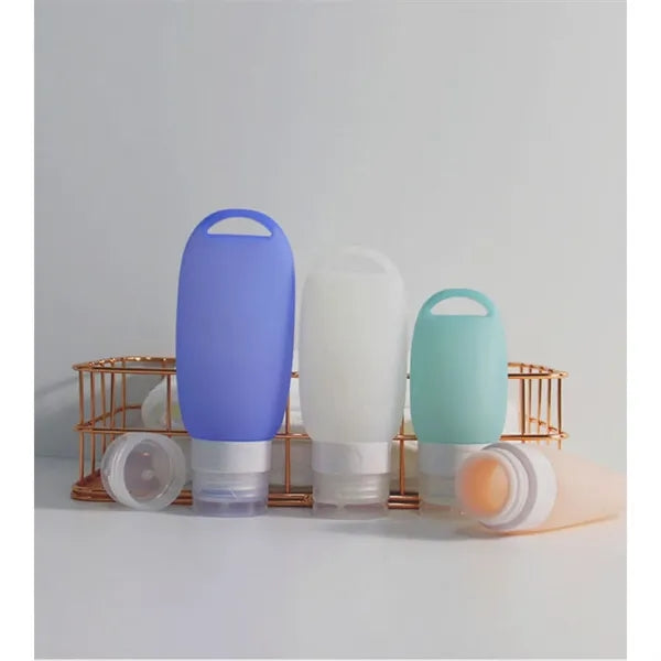 2 OZ Silicone Travel Bottles Shampoo Conditioner Lotion