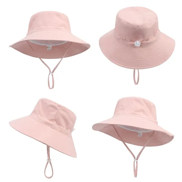 Kids Wide Brim Bucket Hat