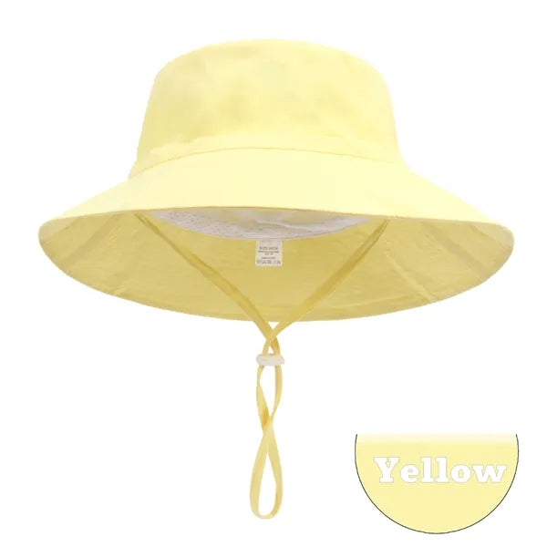 Kids Wide Brim Bucket Hat