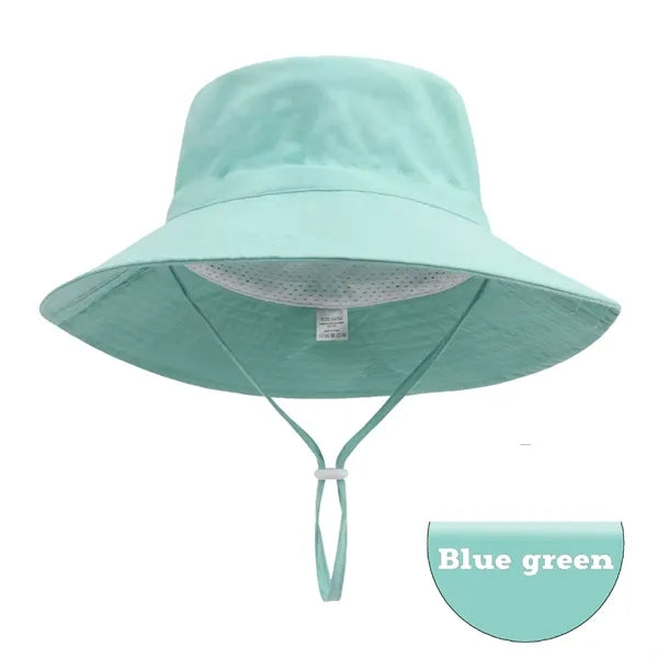 Kids Wide Brim Bucket Hat