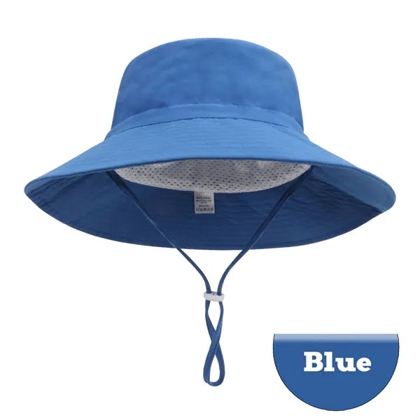 Kids Wide Brim Bucket Hat