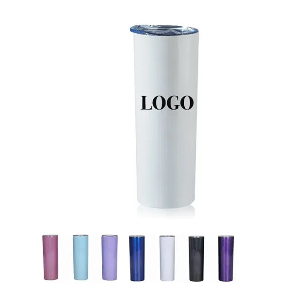 20oz Stainless Steel Straight Skinny Insulated Slim Tumbler