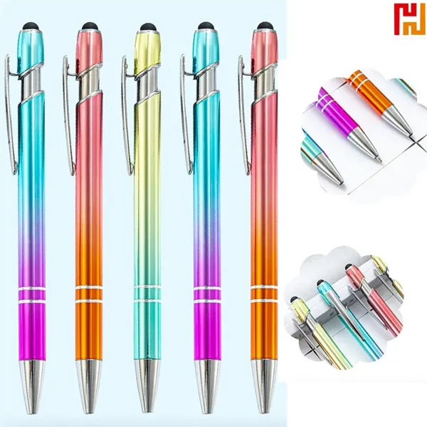Rainbow Gradient Floating Glitter Ballpoint Pen
