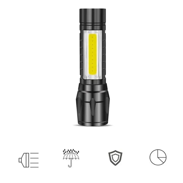 Mini Aluminum Alloy Lithium Battery Flashlight