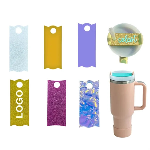 Acrylic Custom Personalized Tumbler Name Plate 40oz Size