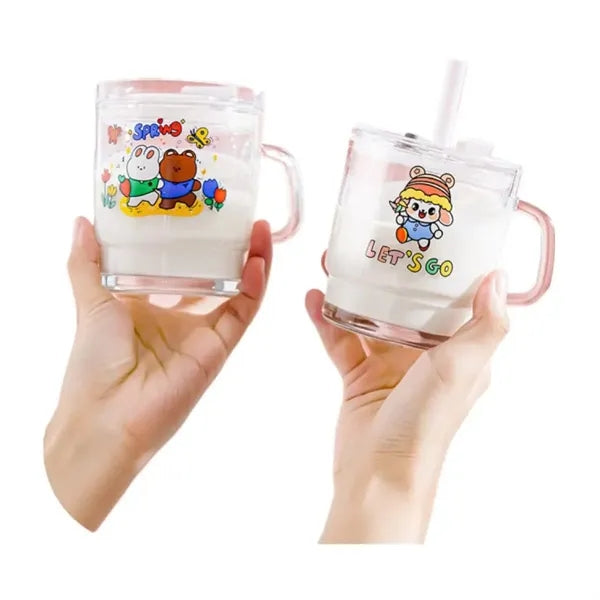 Glass Drinking Straw Cups