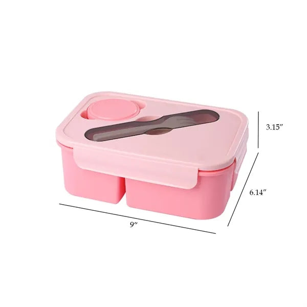 50MOQ Large Capacity Wheat Straw Lunch Box With Fork Spoon