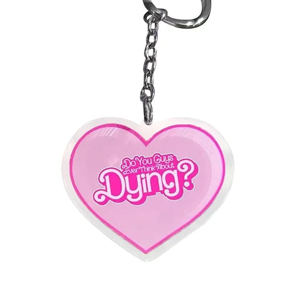 Heart Shaped Acrylic Keychain