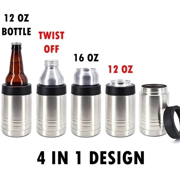 12 oz Stainless Steel Can Cooler Holder