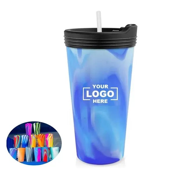 16oz Colorful Silicone Pint Cup