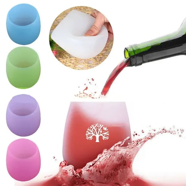 12 oz Silicone Wine Glasses